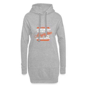 Maschinen und Anlagenführer Fachkunde Geschenk - Hoodie-Kleid - Grau meliert - Vorne