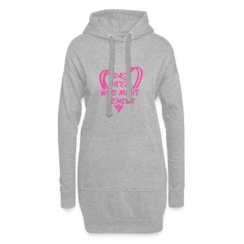 Altenpflege Das Herz Wird Nicht Dement Pflegekraft - Hoodie-Kleid - Grau meliert - Vorne