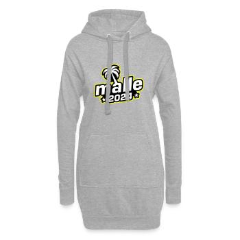 Malle 2024 Palmier de Majorque - Sweat-shirt à capuche long Femme - gris chiné - Devant