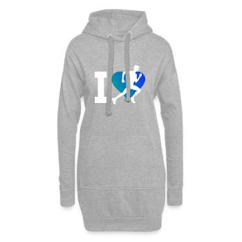 Jogging Fitness Cross Country Running Running - Hoodie-Kleid - Grau meliert - Vorne