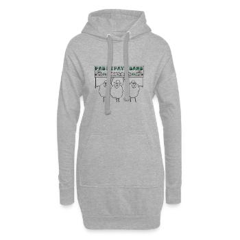 Pas de pays sans paysans - Sweat-shirt à capuche long Femme - gris chiné - Devant
