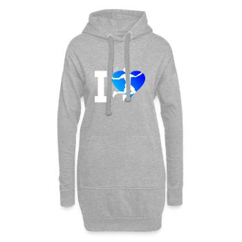 Joueur de badminton Badminton hommes Squash Badminton - Sweat-shirt à capuche long Femme - gris chiné - Devant