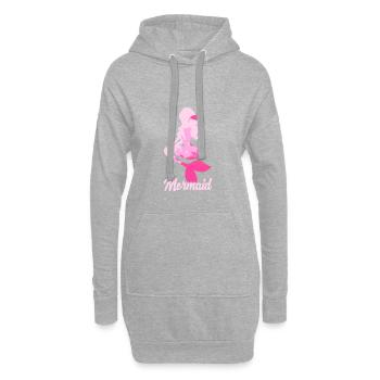 Meerjungfrau Seejungfrau Nixe Märchen - Hoodie-Kleid - Grau meliert - Vorne