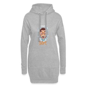 Drôle mon mari est mon cadeau de drogue - Sweat-shirt à capuche long Femme - gris chiné - Devant
