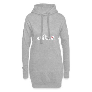 ITler IT Computer Science Nerd Cadeau Ordinateur - Sweat-shirt à capuche long Femme - gris chiné - Devant