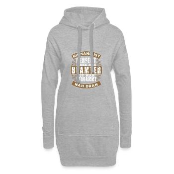 Beamter - Hoodie-Kleid - Grau meliert - Vorne