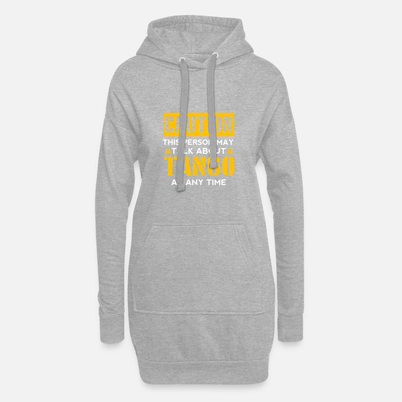 CAUTION - Tango Fan - Hoodie-Kleid - Grau meliert