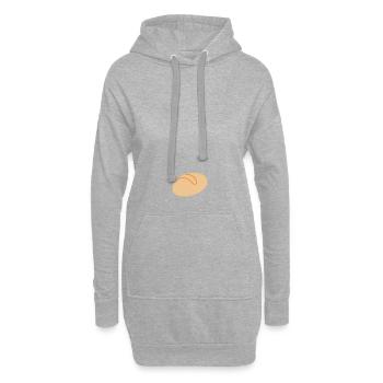 Bun In The Oven Funny Baby Bump Grossesse Envie - Sweat-shirt à capuche long Femme - gris chiné - Devant