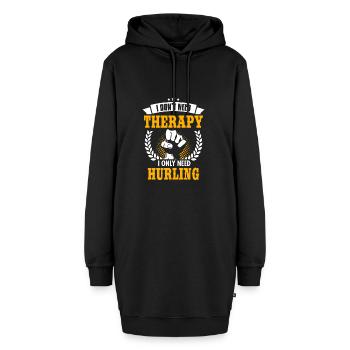 Hurling - Hoodie-Kleid - Schwarz - Vorne