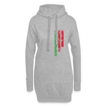 Proud Of Belarus - BLR - Hoodie-Kleid - Grau meliert - Vorne