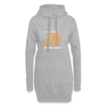 Fitnesstrainer - Hoodie-Kleid - Grau meliert - Vorne