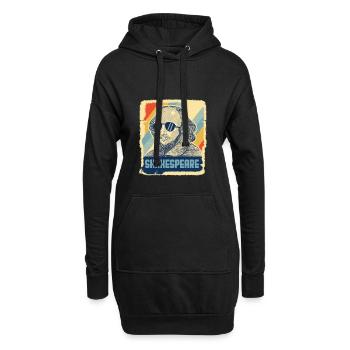 Shakespeare Literatur Hamlet Retro Geschenk - Hoodie-Kleid - Schwarz - Vorne