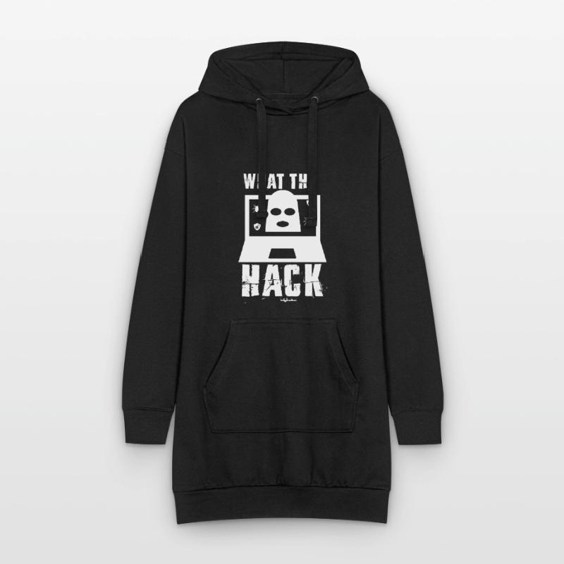Lustig, was der Hack Hacker oder Computer Geek Geschenk Hoodie-Kleid