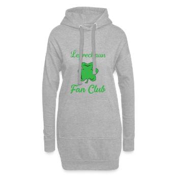 Leprechaun Fan Club - Hoodie-Kleid - Grau meliert - Vorne