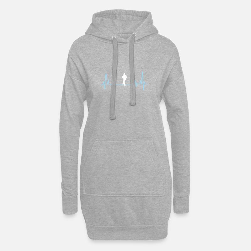 Line Dance Present For Your Uncle - Hoodie-Kleid - Grau meliert