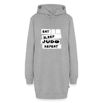 Judo - Judo Tshirt - Hoodie-Kleid - Grau meliert - Vorne