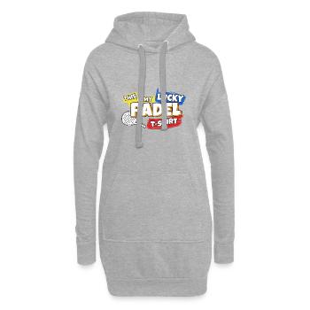 Raquette de padel Tennis Sport I Cadeau - Sweat-shirt à capuche long Femme - gris chiné - Devant