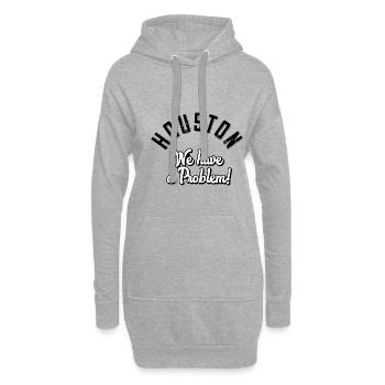 Houston we have a problem - Hoodie-Kleid - Grau meliert - Vorne