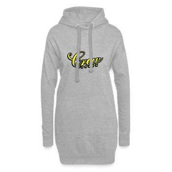 Crew Design - Hoodie-Kleid - Grau meliert - Vorne