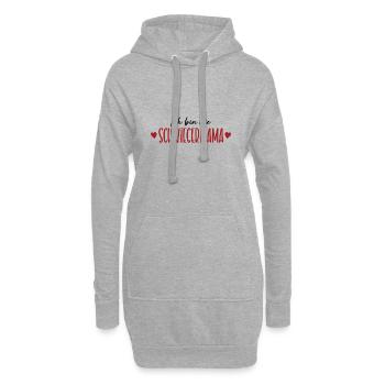 Ich bin die Schwiegermama Hochzeit Schwiegermutter - Hoodie-Kleid - Grau meliert - Vorne