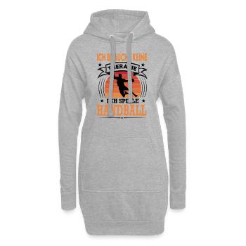 Handball Spieler Verein Sport Retro Vintage - Hoodie-Kleid - Grau meliert - Vorne