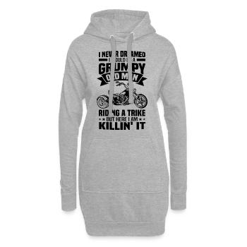 Trike - Hoodie-Kleid - Grau meliert - Vorne
