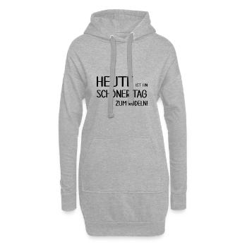 Rodeln Rodler Rodel-Tag Rodelberg - Hoodie-Kleid - Grau meliert - Vorne