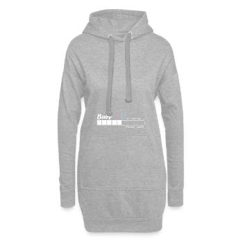 Baby is loading - Junge/Mädchen - Hoodie-Kleid - Grau meliert - Vorne