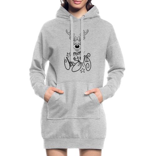Merry Christmas. without Ears - Hoodie-Kleid
