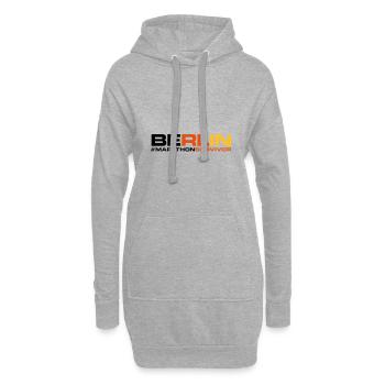 Berliner Marathonüberlebender - Hoodie-Kleid - Grau meliert - Vorne