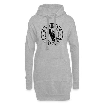 Tuba Tuba Orchestra Musicien Brass Band - Sweat-shirt à capuche long Femme - gris chiné - Devant