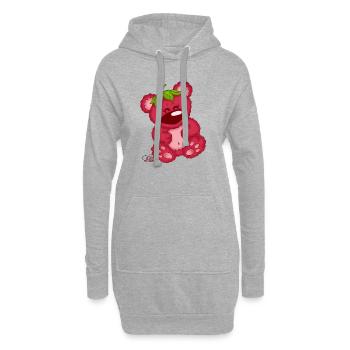Himbärchen - Hoodie-Kleid - Grau meliert - Vorne