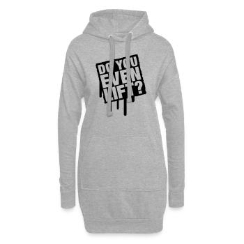 do_you_even_lift_f1 - Sweat-shirt à capuche long Femme - gris chiné - Devant