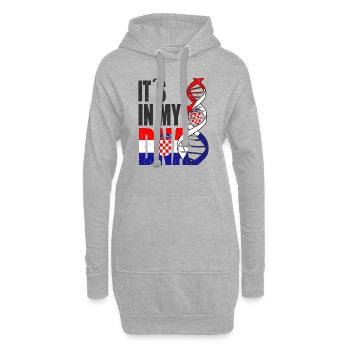 Kroatien - Hoodie-Kleid - Grau meliert - Vorne