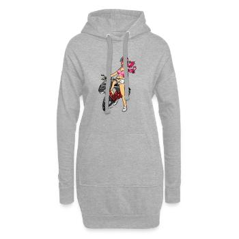 Italjet Dragster - Hoodie-Kleid - Grau meliert - Vorne