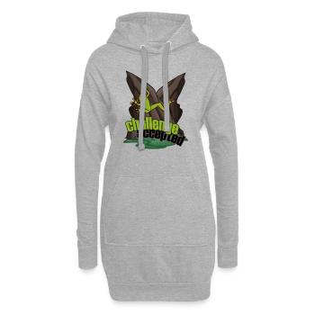 escalade mousqueton glace escalade grenouille grimpante - Sweat-shirt à capuche long Femme - gris chiné - Devant