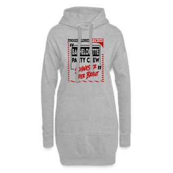Junggesellinnenabschied Schwester der Braut Sister - Hoodie-Kleid - Grau meliert - Vorne