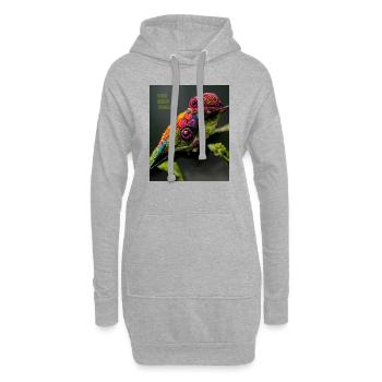 Briller à la lueur des étoiles - un slogan positif - Sweat-shirt à capuche long Femme - gris chiné - Devant