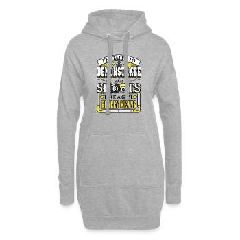Funny Billiards What Shoots Like A Girl Means - Hoodie-Kleid - Grau meliert - Vorne