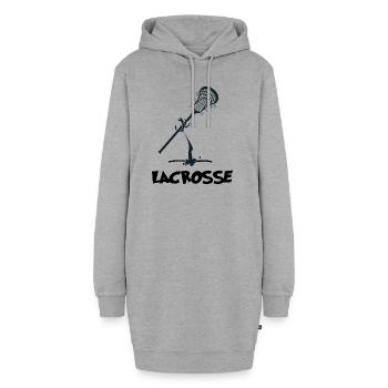 lacrosse lacrosseteam lacrosse-spieler - Hoodie-Kleid - Grau meliert - Vorne