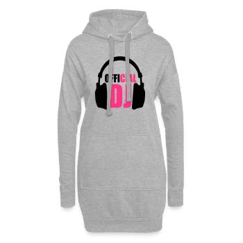 Official DJ - Hoodie-Kleid - Grau meliert - Vorne