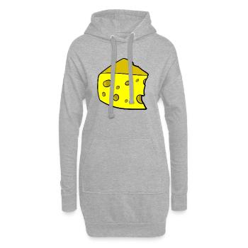 Käse Kostüm - Hoodie-Kleid - Grau meliert - Vorne