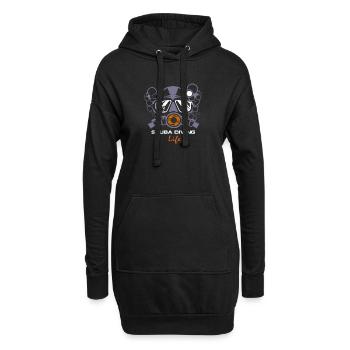 REBREATHER Plongée / Tauchen / Busseig / Mergulho / Plongée - Sweat-shirt à capuche long Femme - noir - Devant