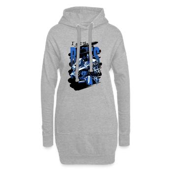 Got the blues - Hoodie-Kleid - Grau meliert - Vorne