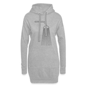 Dusche Zeichnungen - Hoodie-Kleid - Grau meliert - Vorne