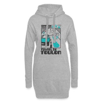 Goutte-Tunnel Toulon Commando - Hoodie-Kleid - Grau meliert - Vorne