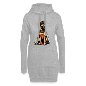 Berger Belge Malinois Propriétaire Malinois - Sweat-shirt à capuche long Femme - gris chiné - Devant