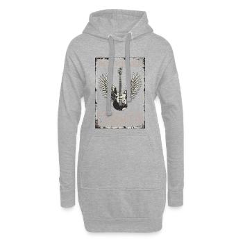 German Rock - La Familia - Honneur, Respect, Loyauté - Sweat-shirt à capuche long Femme - gris chiné - Devant