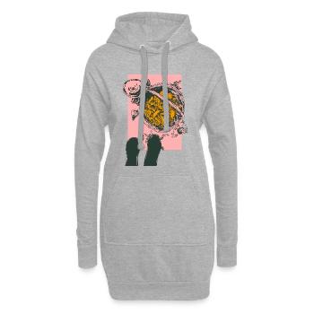 IM PILZWALD - Hoodie-Kleid - Grau meliert - Vorne