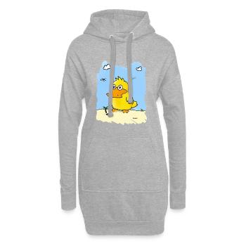 Rayon Léger Canard des Sables - Sweat-shirt à capuche long Femme - gris chiné - Devant